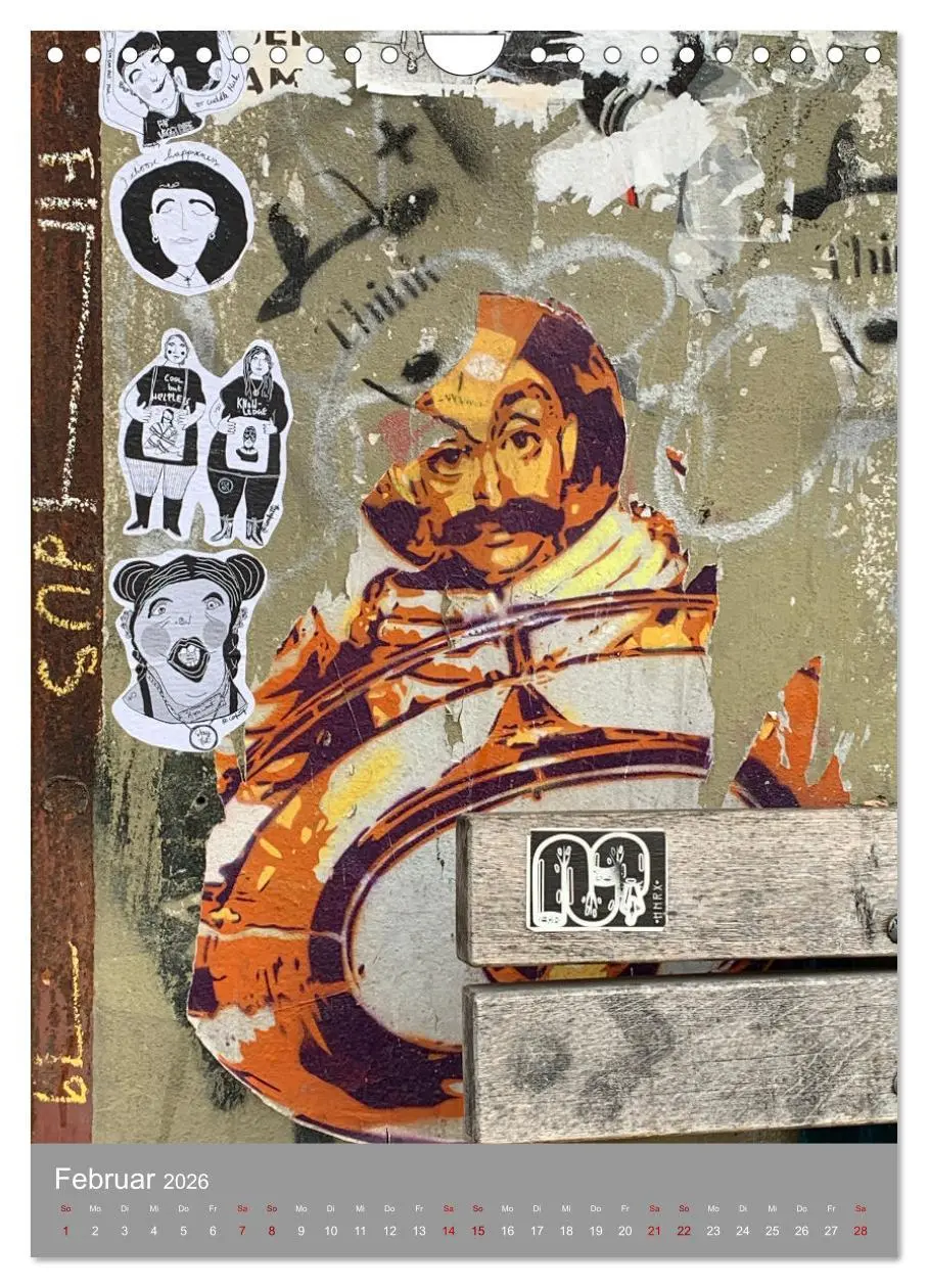 Bild: 9783516371666 | LOVE BERLIN - BUNTE WÄNDE (Wandkalender 2026 DIN A4 hoch), CALVENDO...