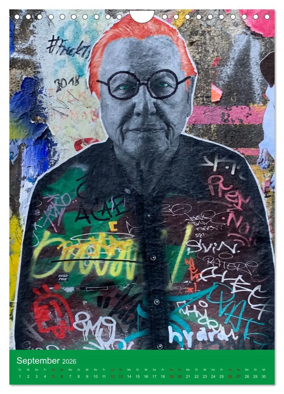 Bild: 9783516371666 | LOVE BERLIN - BUNTE WÄNDE (Wandkalender 2026 DIN A4 hoch), CALVENDO...