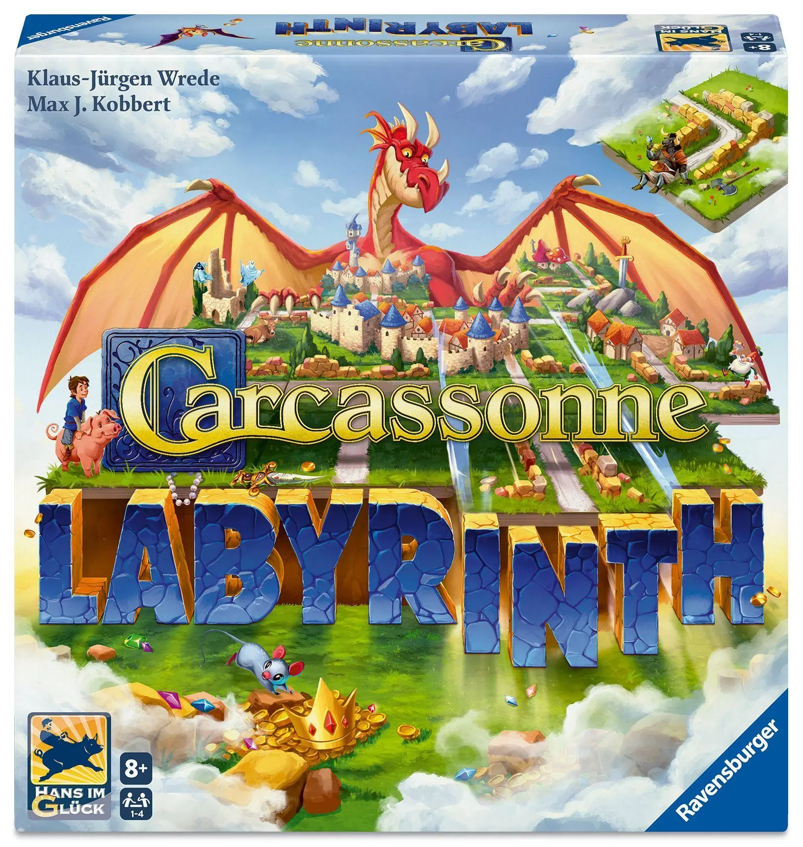 Cover: 4005556251766 | Carcassonne Labyrinth - Gesellschaftsspiel &amp; Brettspiel ab 8 Jahre