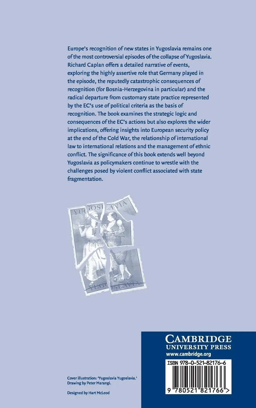 Rückseite: 9780521821766 | Europe and the Recognition of New States in Yugoslavia | Caplan | Buch