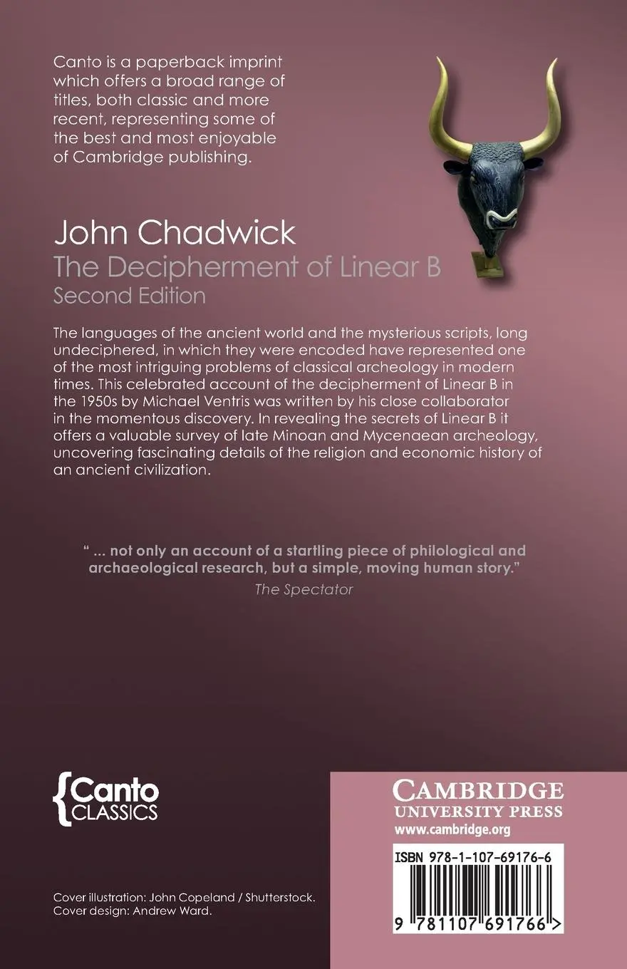Rückseite: 9781107691766 | The Decipherment of Linear B | John Chadwick | Taschenbuch | Englisch