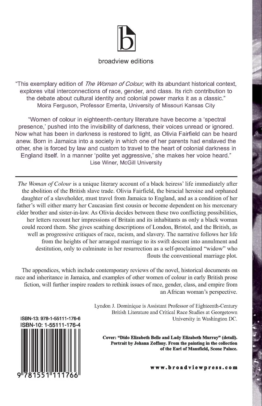 Rückseite: 9781551111766 | The Woman of Colour | Lyndon J. Dominique | Taschenbuch | Englisch