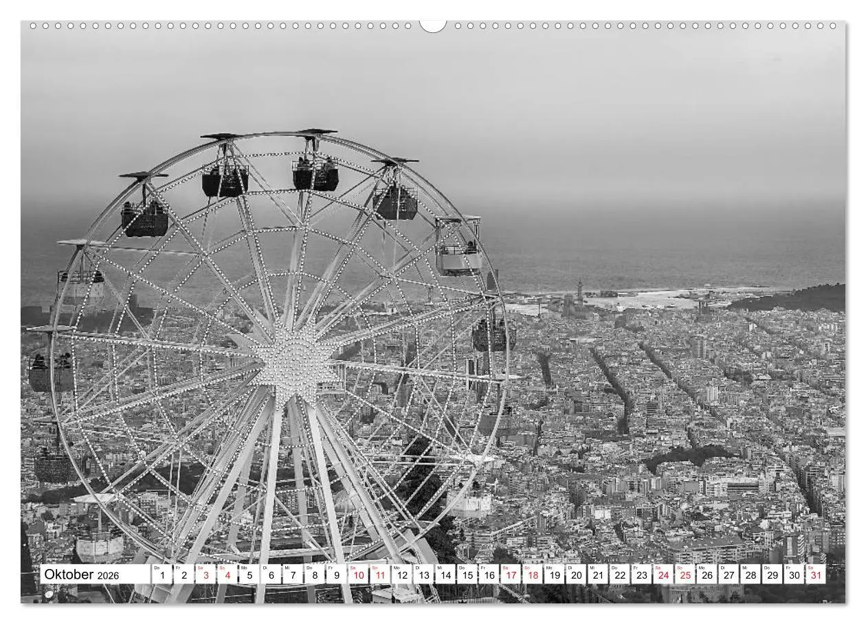 Bild: 9783516121766 | Barcelona Schwarz / Weiß Impressionen (Wandkalender 2026 DIN A2...