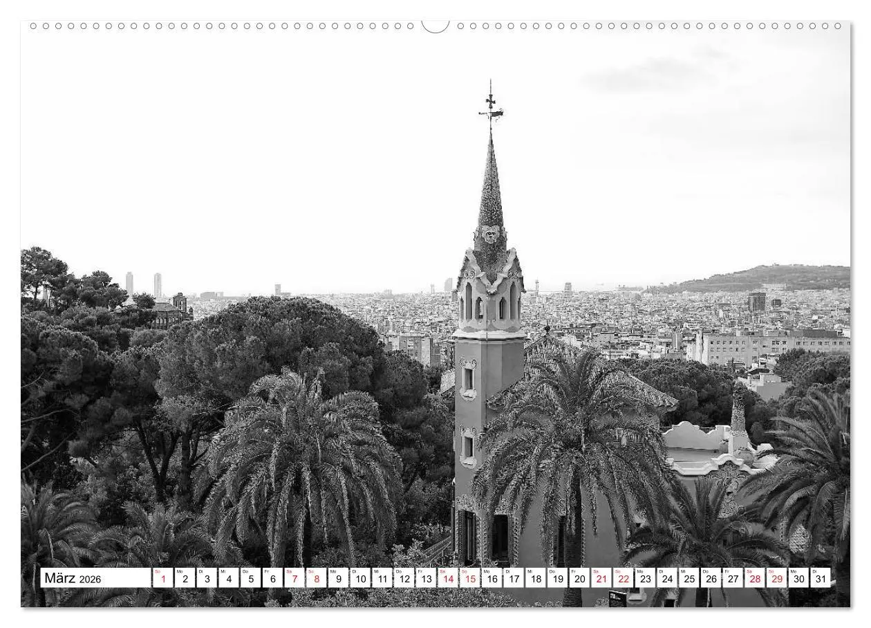 Bild: 9783516121766 | Barcelona Schwarz / Weiß Impressionen (Wandkalender 2026 DIN A2...