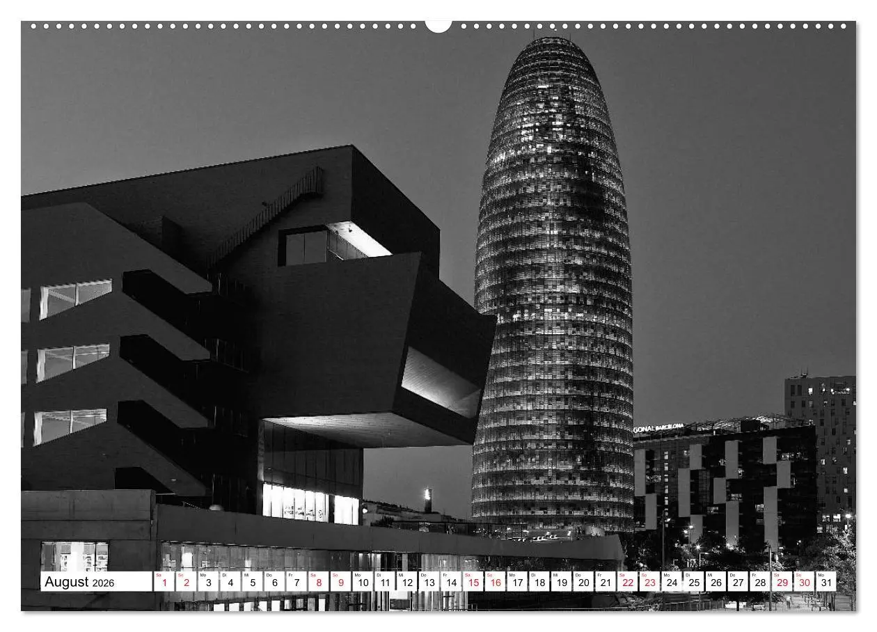 Bild: 9783516121766 | Barcelona Schwarz / Weiß Impressionen (Wandkalender 2026 DIN A2...