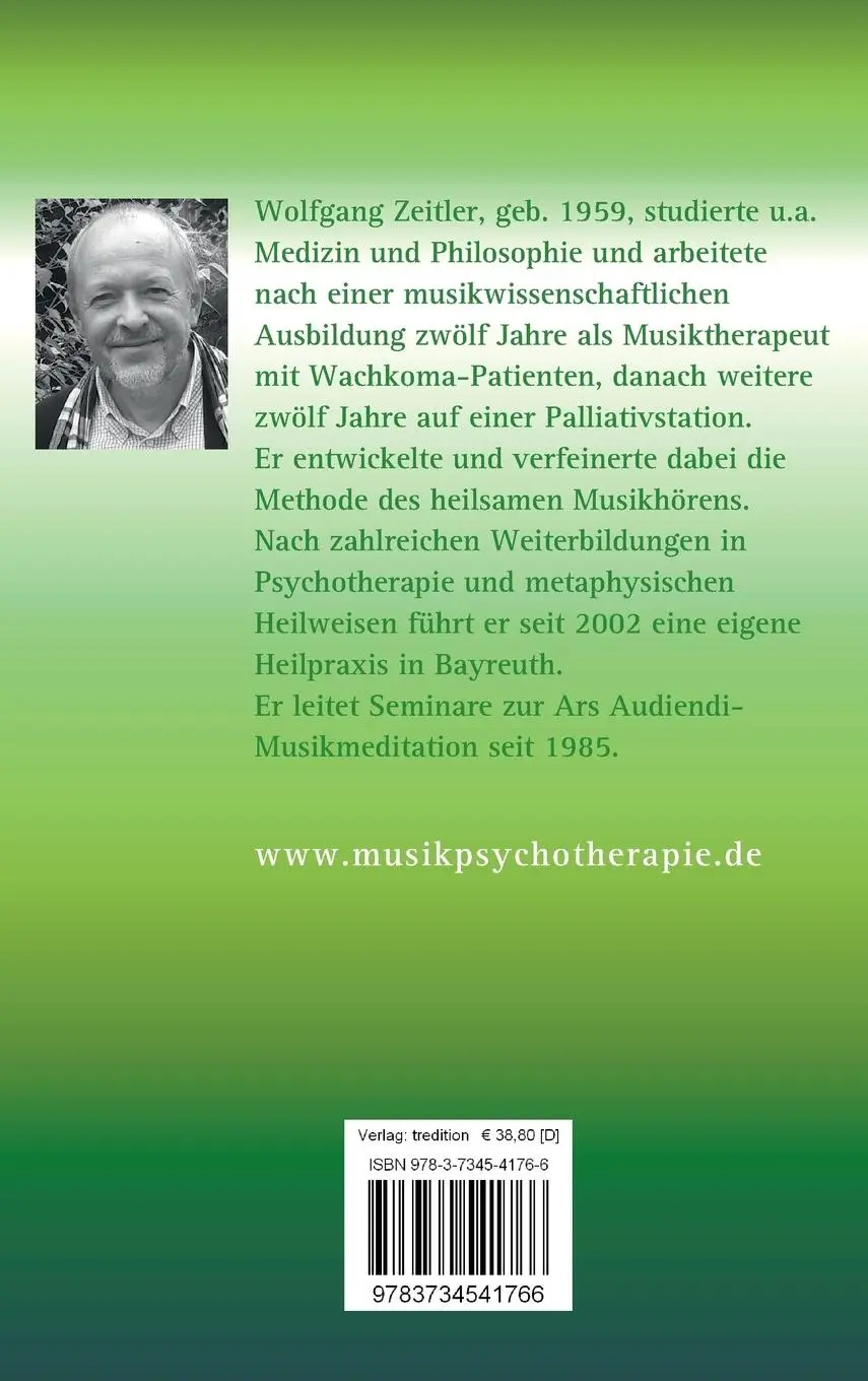 Rückseite: 9783734541766 | Auditive Musiktherapie | Wolfgang Zeitler | Buch | 272 S. | Deutsch