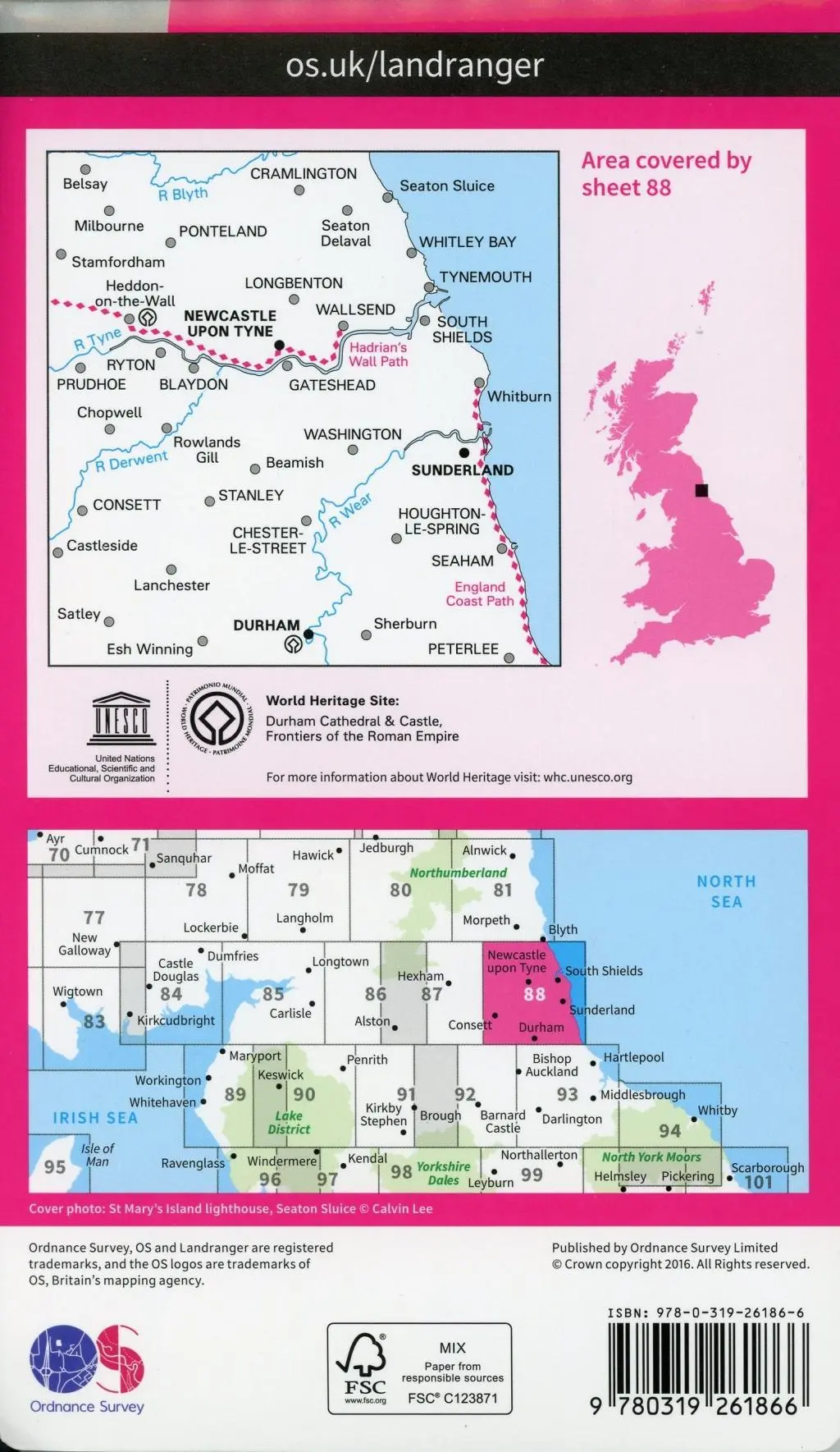 Bild: 9780319261866 | Newcastle Upon Tyne, Durham &amp; Sunderland | Ordnance Survey | Englisch