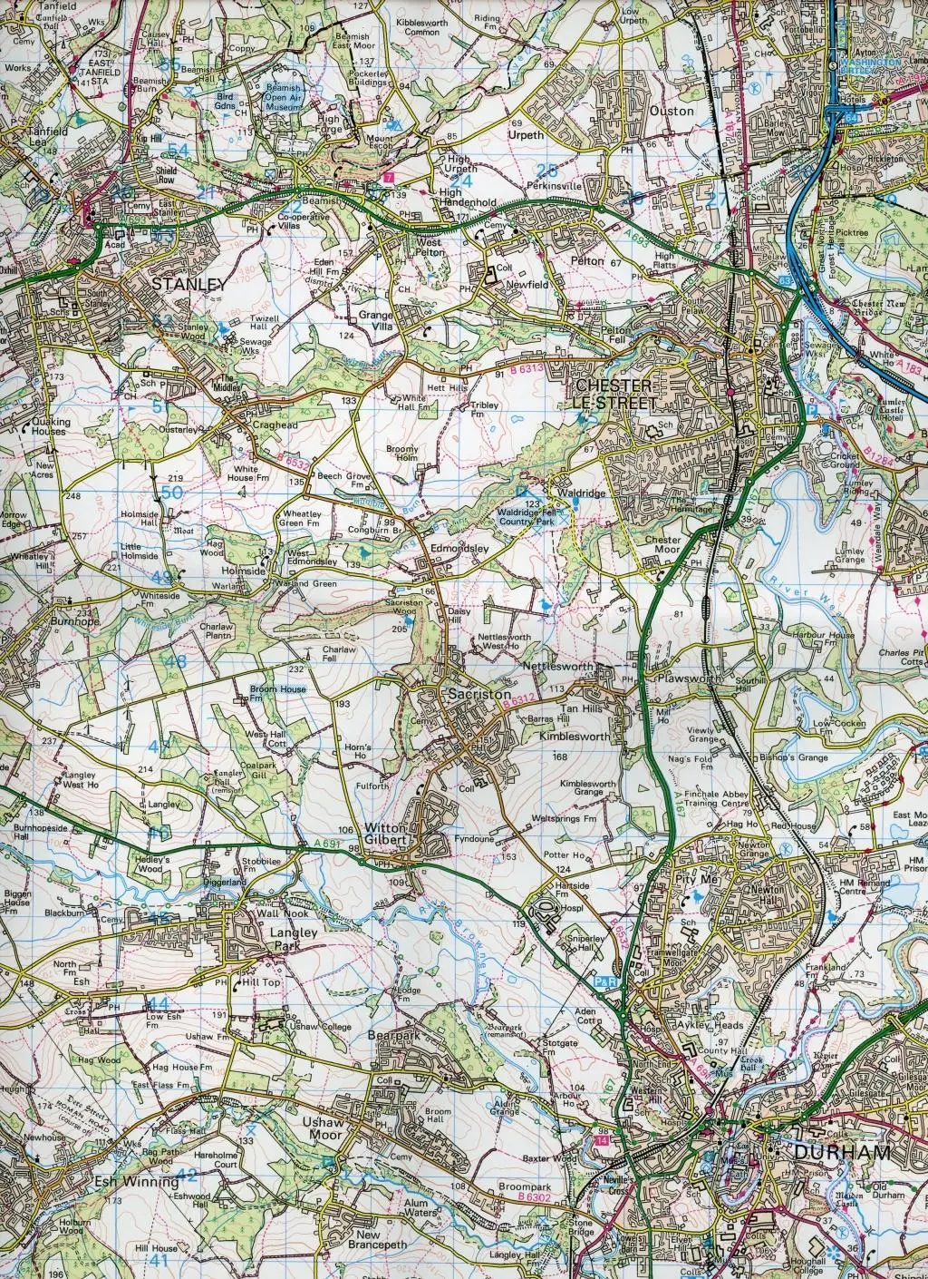 Bild: 9780319261866 | Newcastle Upon Tyne, Durham &amp; Sunderland | Ordnance Survey | Englisch