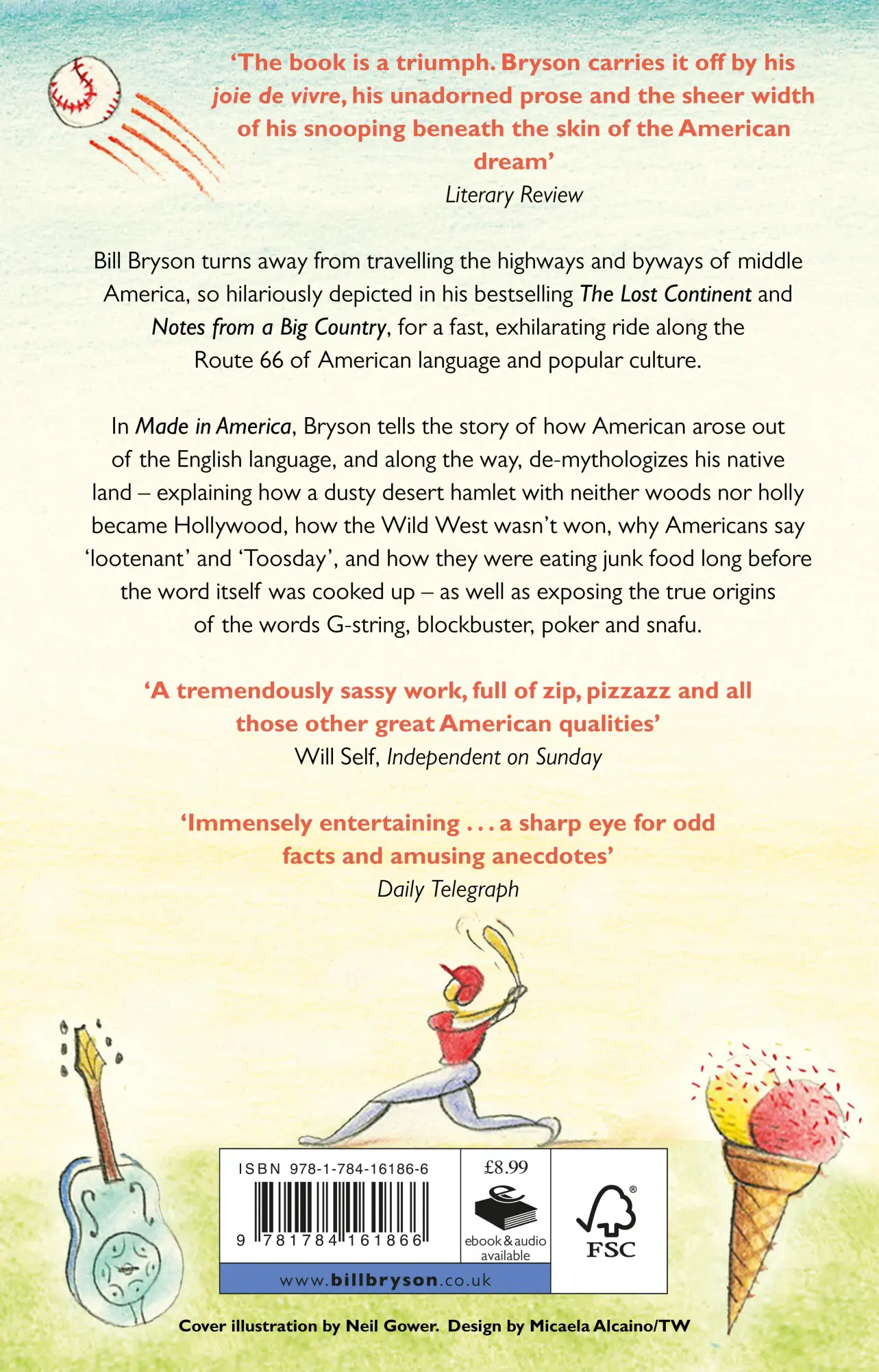 Rückseite: 9781784161866 | Made in America | An Informal History of American English | Bryson