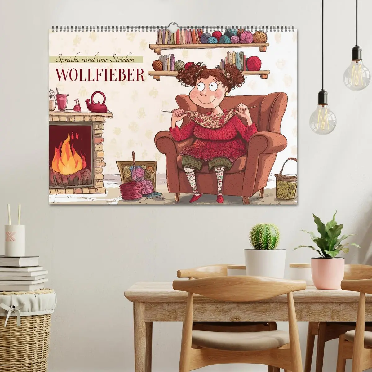 Bild: 9783457261866 | Wollfieber (Wandkalender 2026 DIN A2 quer), CALVENDO Monatskalender