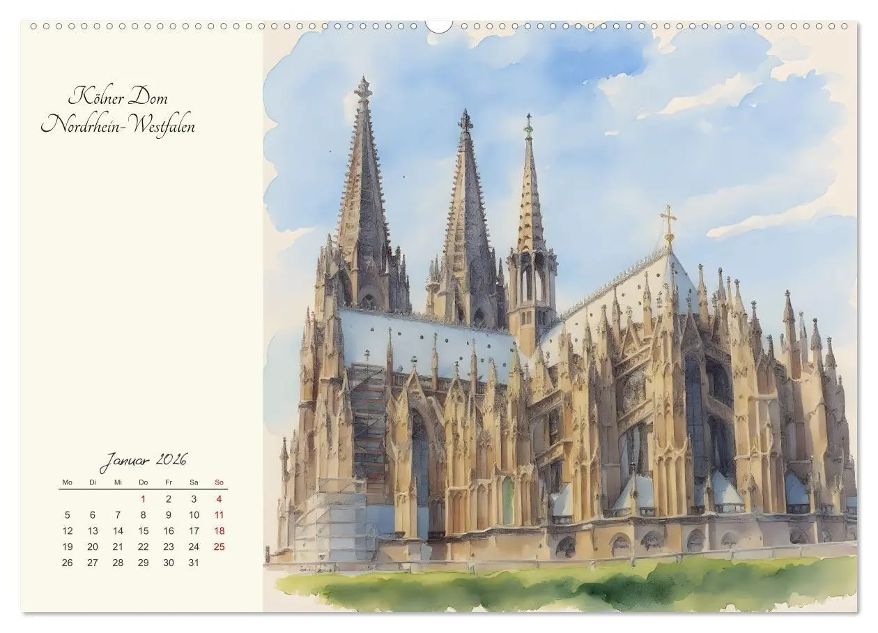 Bild: 9783516731866 | Historische Deutsche Wahrzeichen (Wandkalender 2026 DIN A2 quer),...