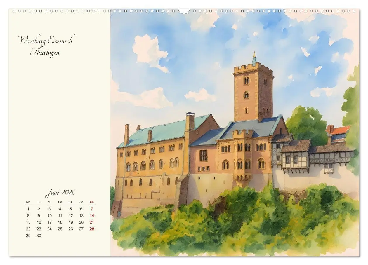 Bild: 9783516731866 | Historische Deutsche Wahrzeichen (Wandkalender 2026 DIN A2 quer),...