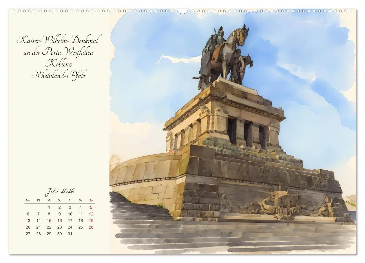 Bild: 9783516731866 | Historische Deutsche Wahrzeichen (Wandkalender 2026 DIN A2 quer),...