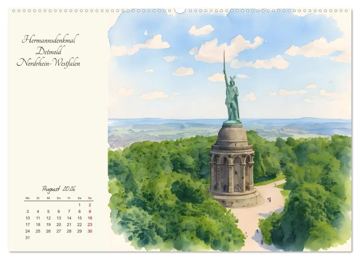 Bild: 9783516731866 | Historische Deutsche Wahrzeichen (Wandkalender 2026 DIN A2 quer),...