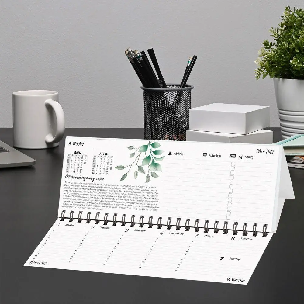 Bild: 4251901511966 | TRÖTSCH - Wochenplaner zum Aufstellen Natur 2027 | KG | Kalender
