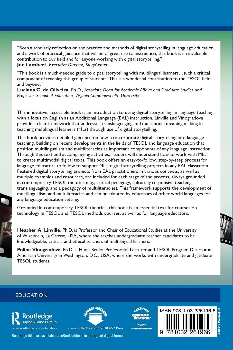 Rückseite: 9781032261966 | Digital Storytelling as Translanguaging | Heather A. Linville (u. a.)