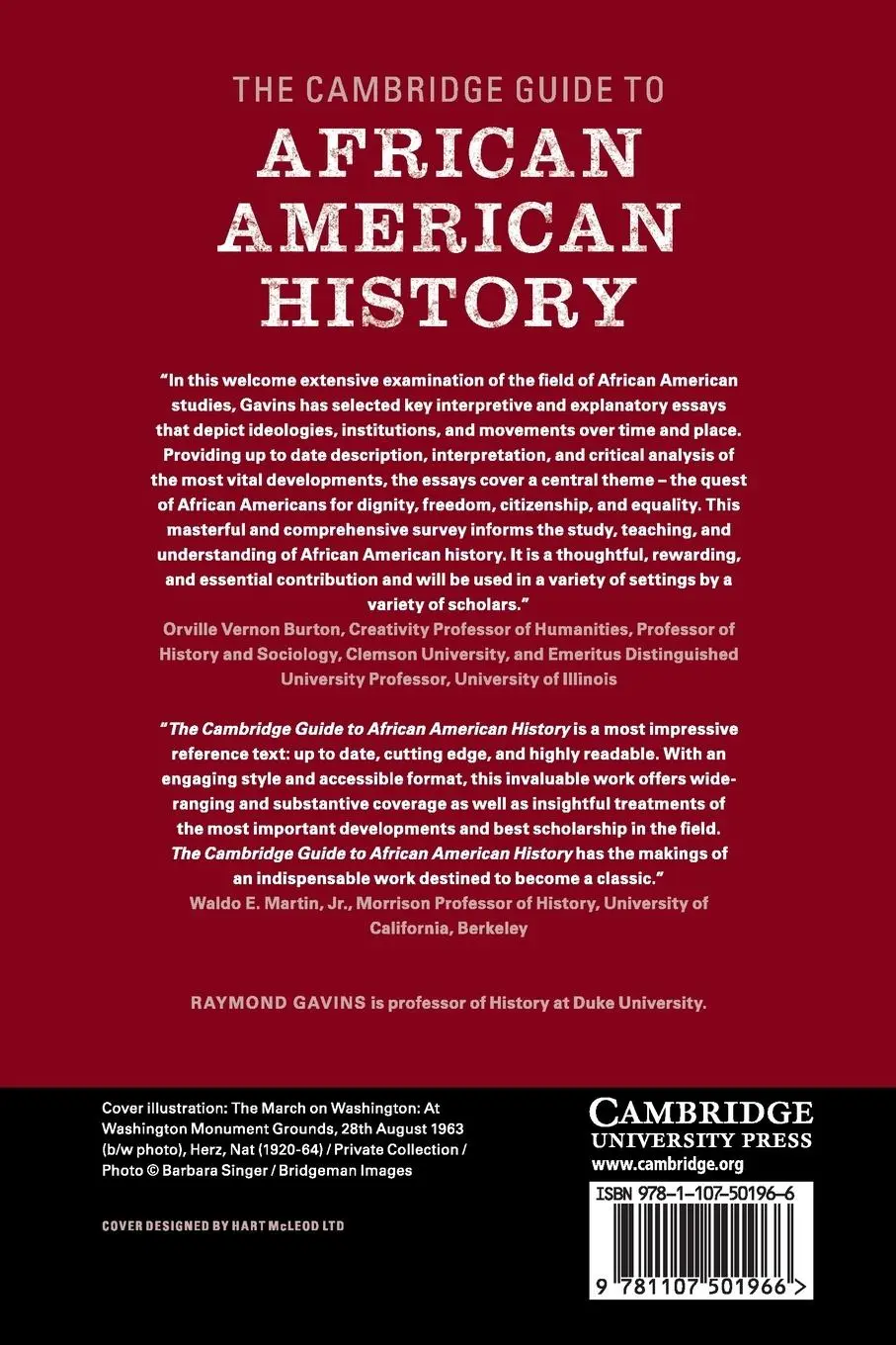 Rückseite: 9781107501966 | The Cambridge Guide to African American History | Raymond Gavins
