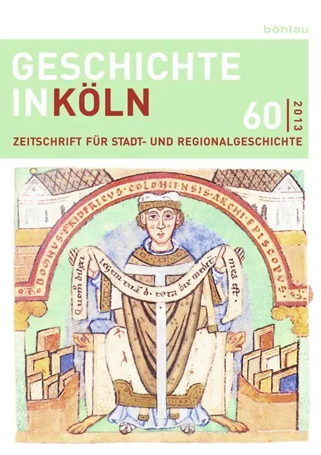 Cover: 9783412221966 | Geschichte in Köln, Jg. 60 (2013) | Thomas Deres | Taschenbuch | 2014