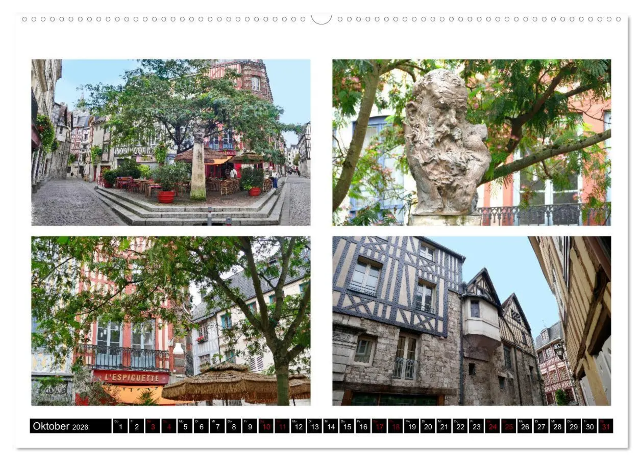 Bild: 9783457321966 | Rouen entdecken (Wandkalender 2026 DIN A2 quer), CALVENDO...