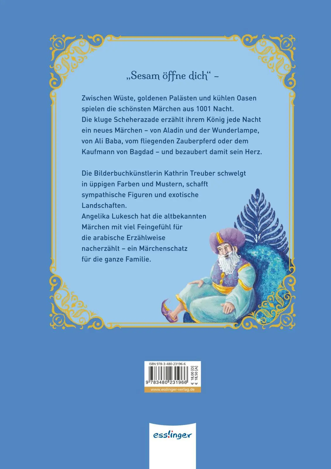 Rückseite: 9783480231966 | Die schönsten Märchen aus 1001 Nacht | Angelika Lukesch | Buch | 2018