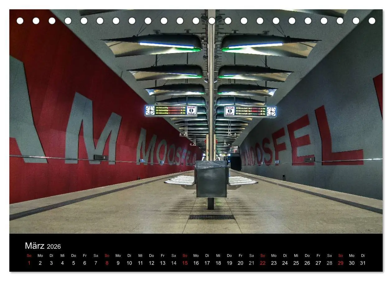 Bild: 9783516101966 | U-Bahn in München (Tischkalender 2026 DIN A5 quer), CALVENDO...