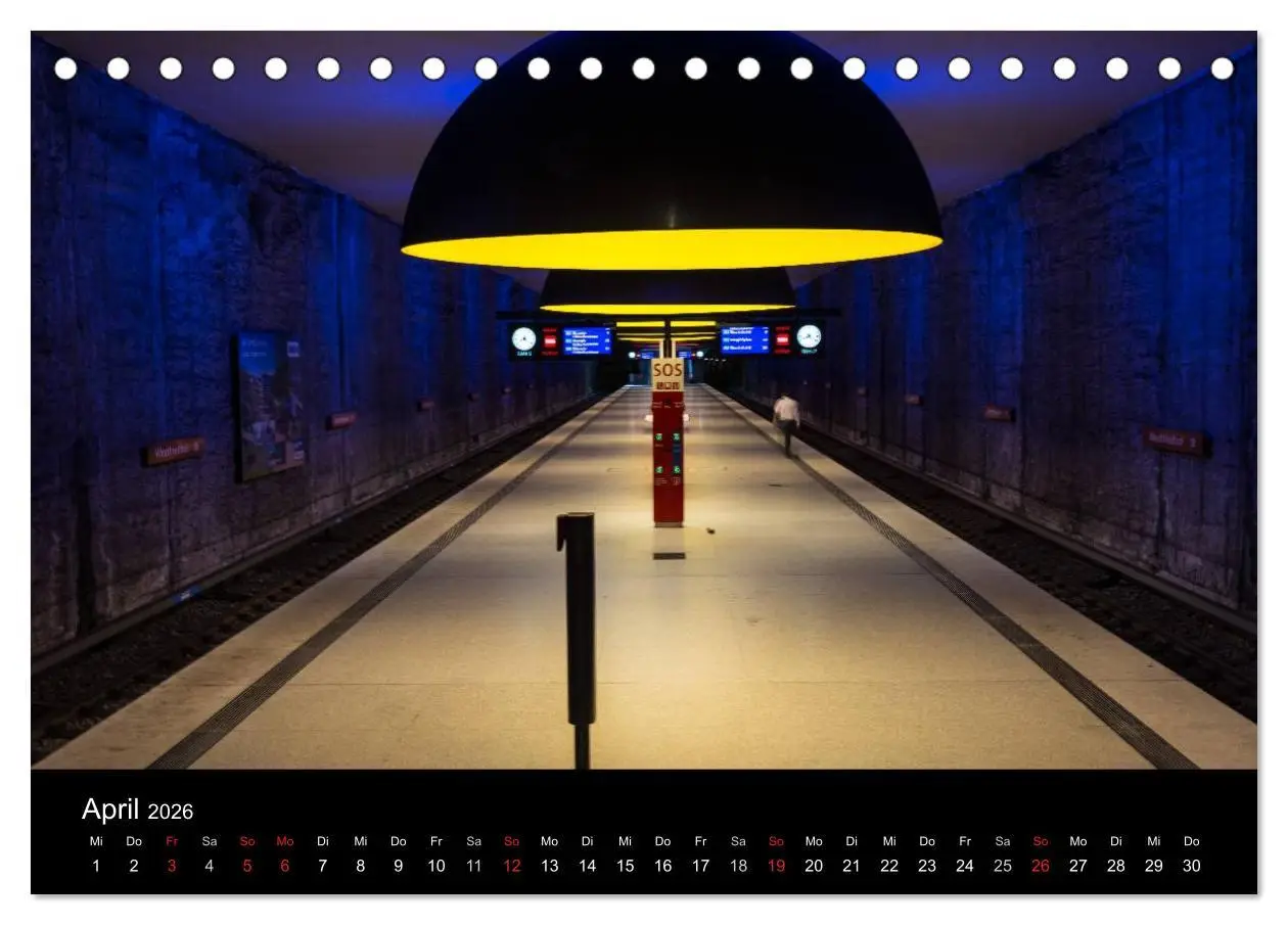 Bild: 9783516101966 | U-Bahn in München (Tischkalender 2026 DIN A5 quer), CALVENDO...