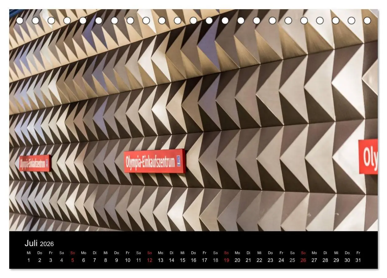 Bild: 9783516101966 | U-Bahn in München (Tischkalender 2026 DIN A5 quer), CALVENDO...
