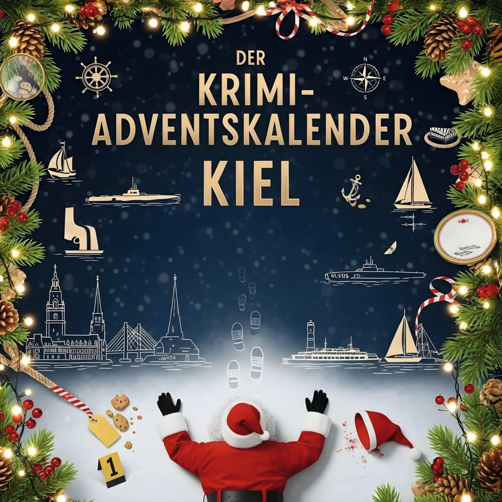 Cover: 9783695301966 | Der Krimi-Adventskalender Kiel | Mordsverdächtig in 24 Akten | Becker