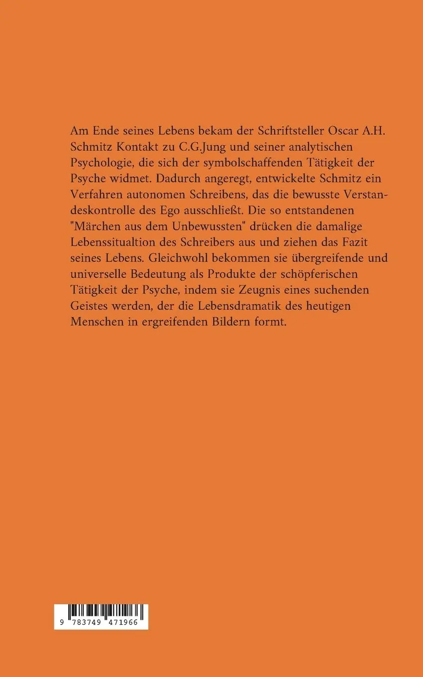 Rückseite: 9783749471966 | Märchen aus dem Unbewussten | Oscar A. H. Schmitz | Taschenbuch | 2023