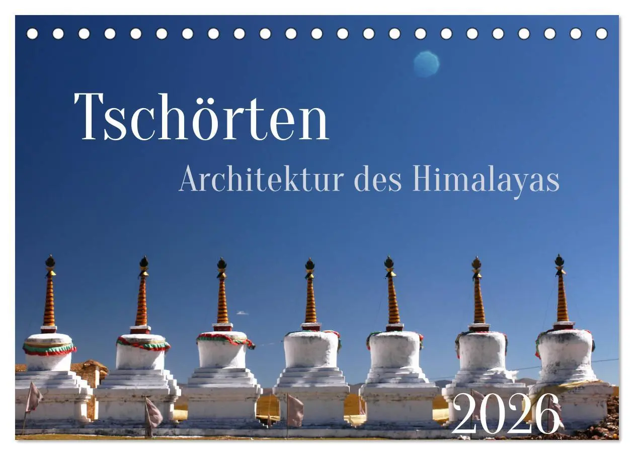 Cover: 9783457832066 | Tschörten, Architektur des Himalaya (Tischkalender 2026 DIN A5...