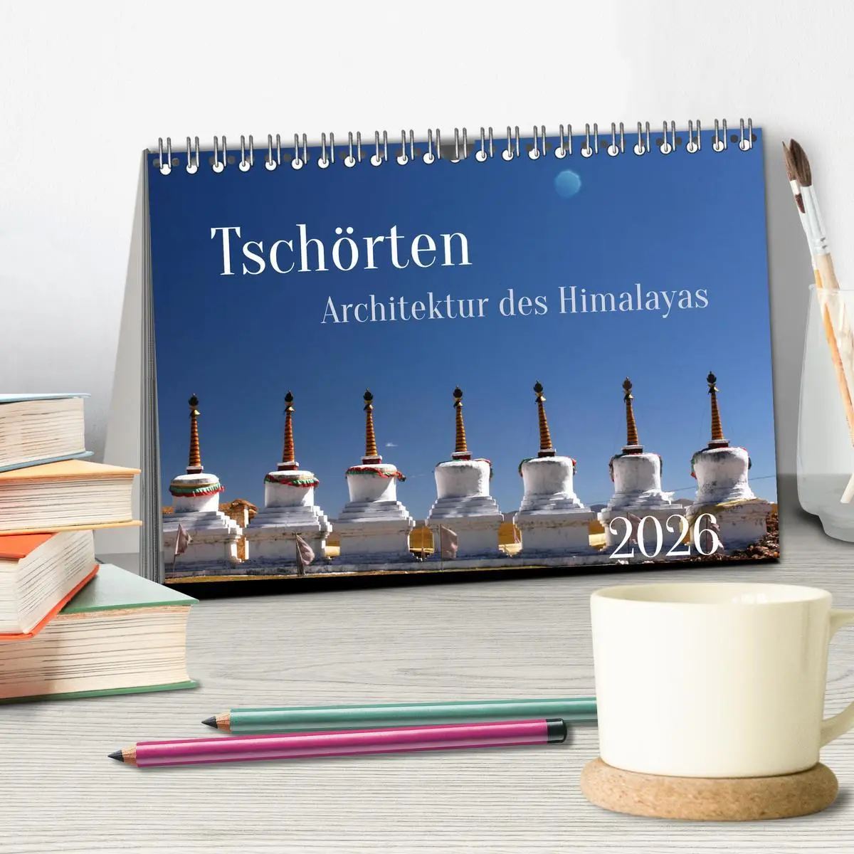 Bild: 9783457832066 | Tschörten, Architektur des Himalaya (Tischkalender 2026 DIN A5...