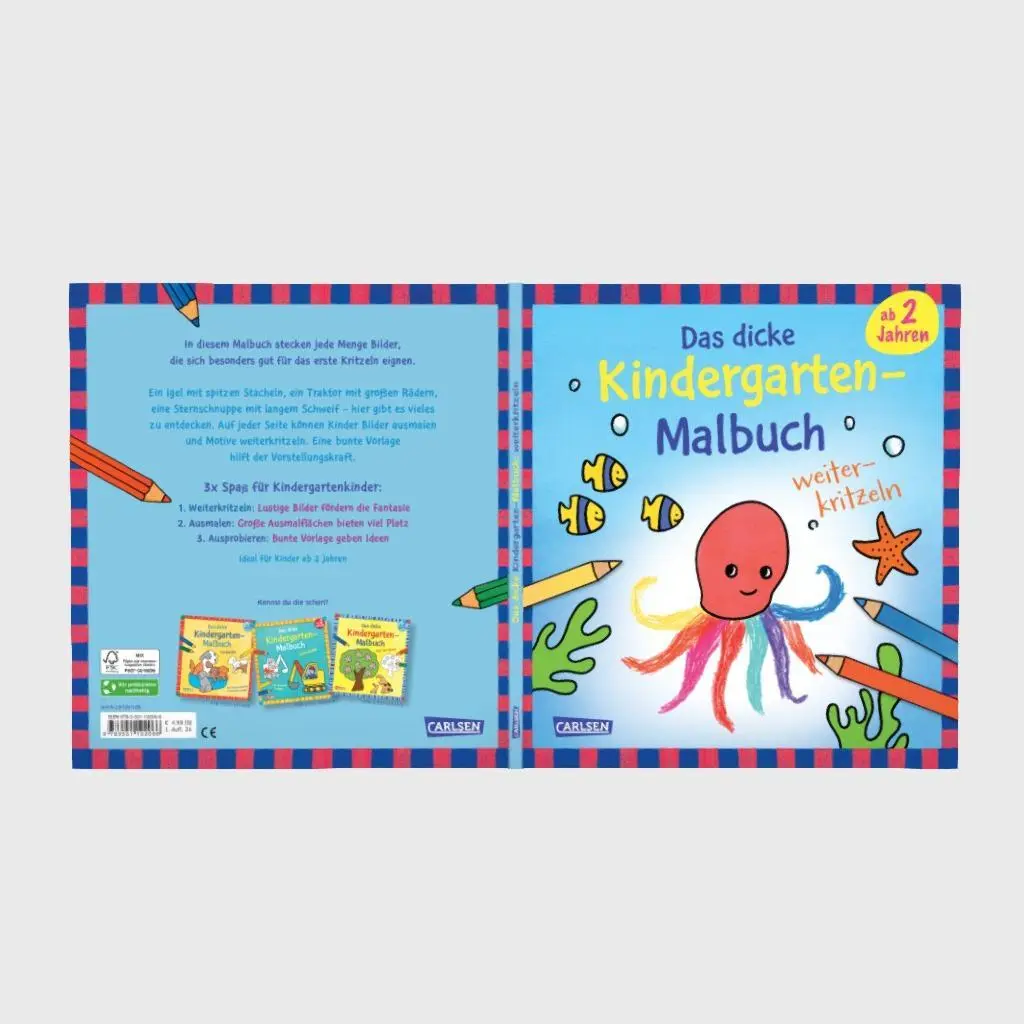Bild: 9783551192066 | Ausmalbilder für Kita-Kinder: Das dicke Kindergarten-Malbuch:...