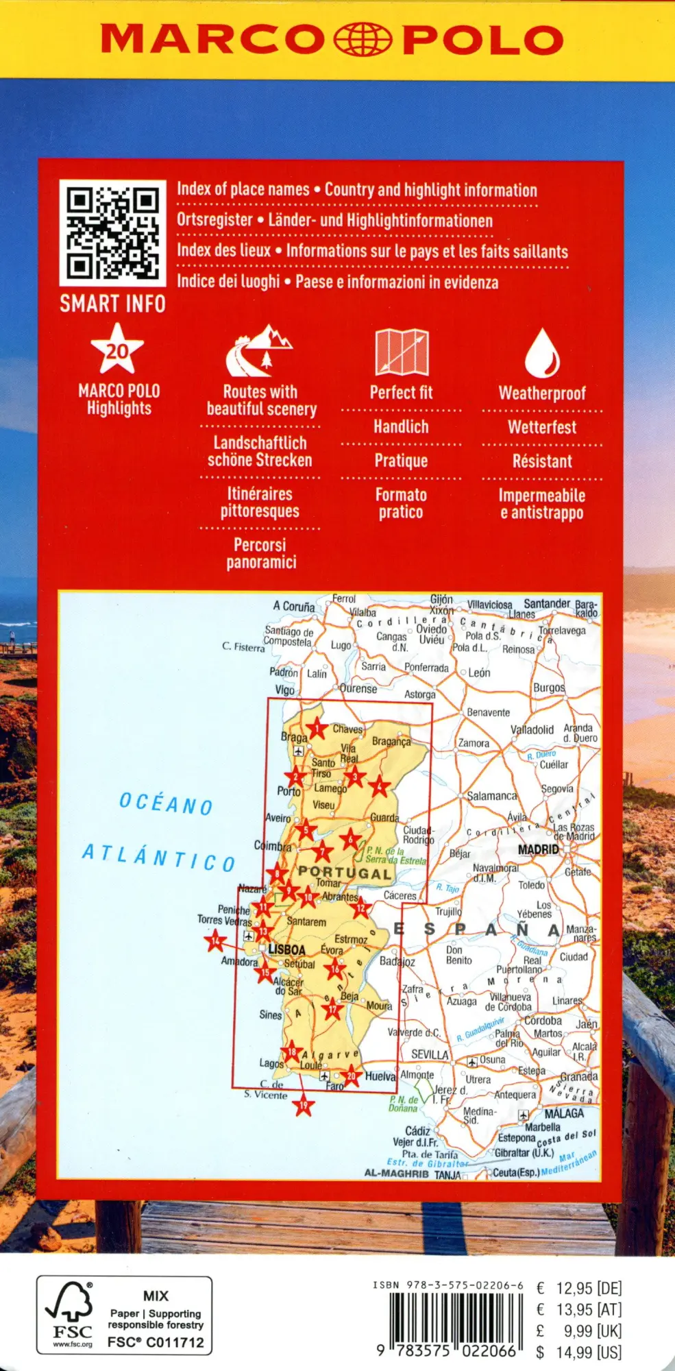 Bild: 9783575022066 | MARCO POLO Reisekarte Portugal 1:350.000 | (Land-)Karte | Deutsch
