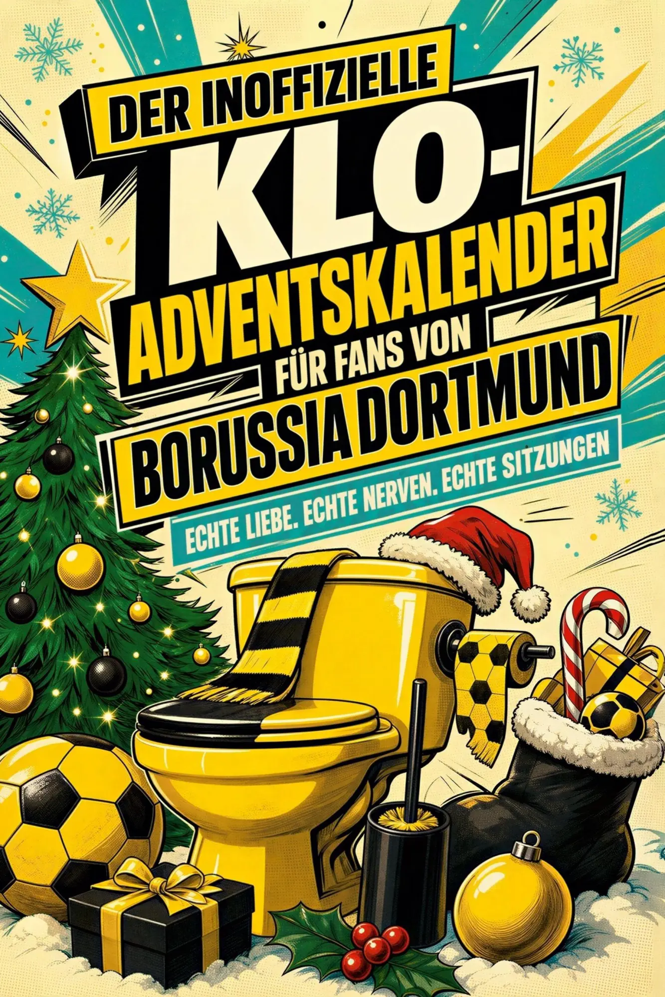 Cover: 9783696112066 | Der inoffizielle Klo-Adventskalender für Fans von Borussia Dortmund