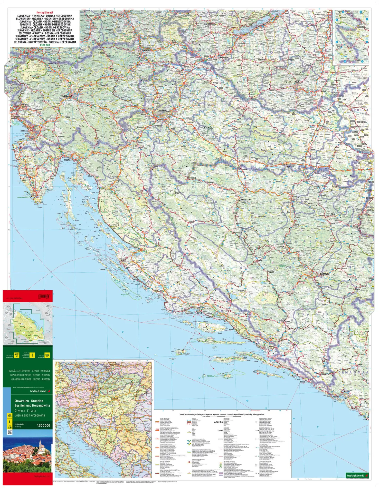 Bild: 9783707922066 | Slowenien - Kroatien - Bosnien und Herzegowina, Straßenkarte...
