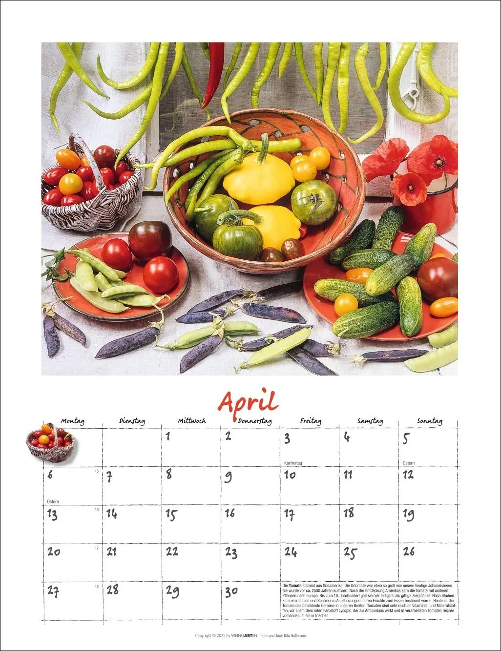 Bild: 9783839902066 | Augenschmaus Kalender 2026 - Gewürze und Kräuter rund ums Jahr | 14 S.
