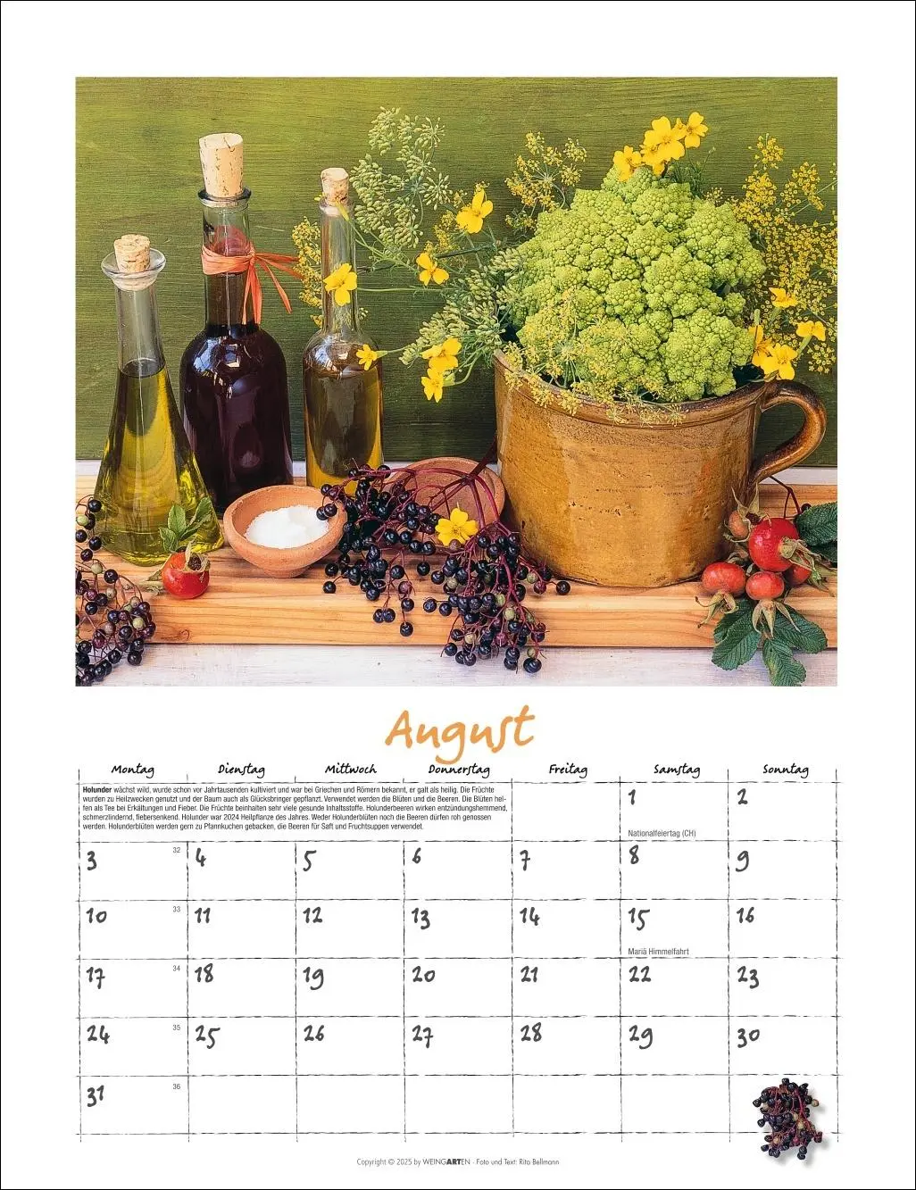 Bild: 9783839902066 | Augenschmaus Kalender 2026 - Gewürze und Kräuter rund ums Jahr | 14 S.