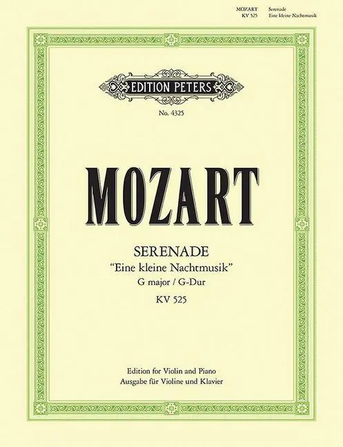 Cover: 9790577082066 | Serenade No.13 in G K.525 'Eine Klein Nachtmusik' | Mozart | Buch