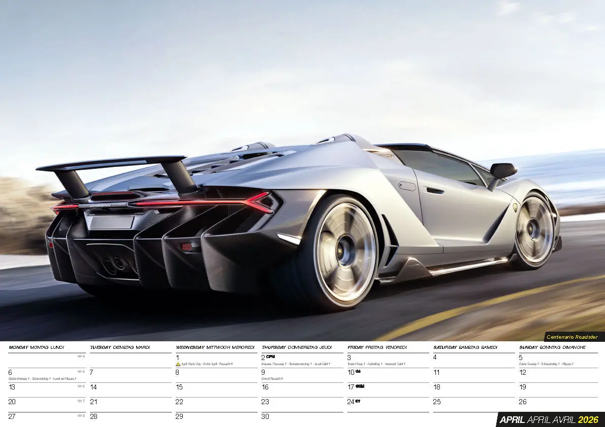 Bild: 9798893612066 | Lamborghini Kalender 2026 | Kalender | 14 S. | Deutsch | 2026