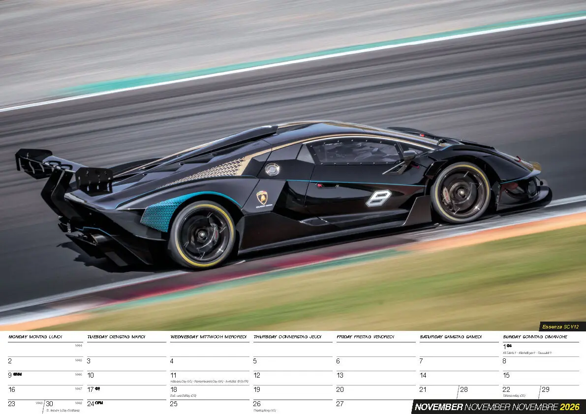 Bild: 9798893612066 | Lamborghini Kalender 2026 | Kalender | 14 S. | Deutsch | 2026