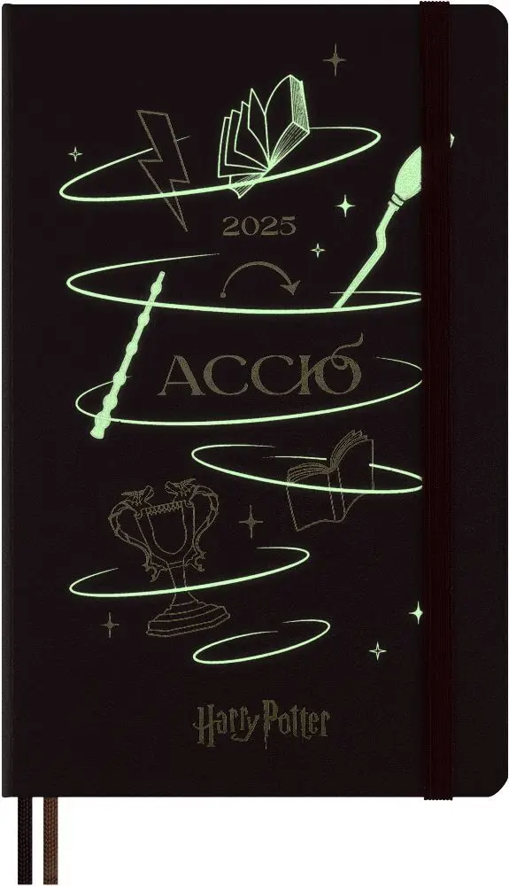 Bild: 8056999272166 | Moleskine Harry Potter Accio 12 Monate Tageskalender 2025, L/A5 | Buch