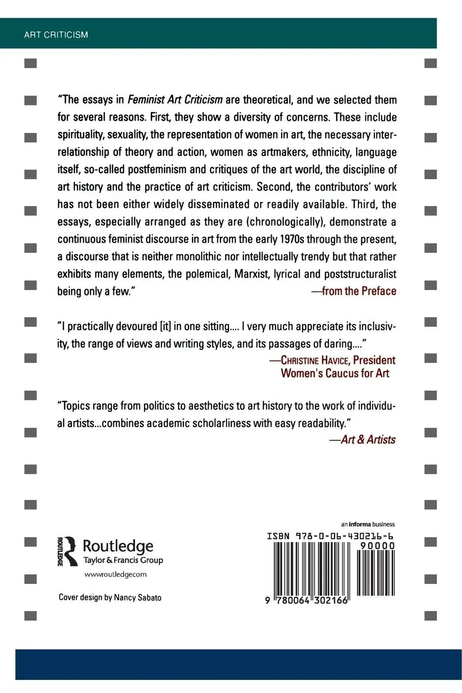 Rückseite: 9780064302166 | Feminist Art Criticism | An Anthology | Arlene Raven (u. a.) | Buch