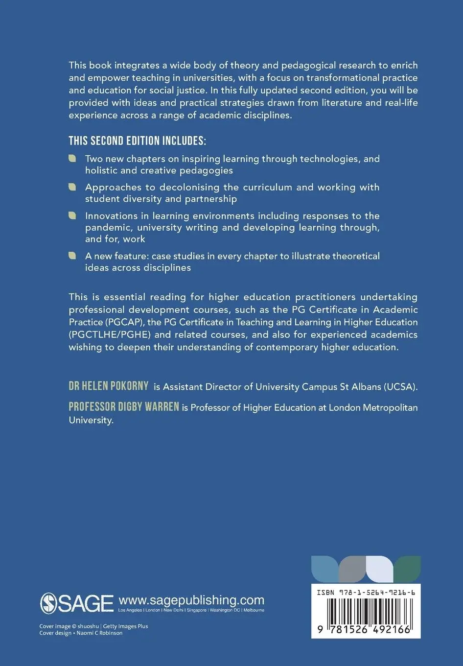 Rückseite: 9781526492166 | Enhancing Teaching Practice in Higher Education | Pokorny (u. a.)