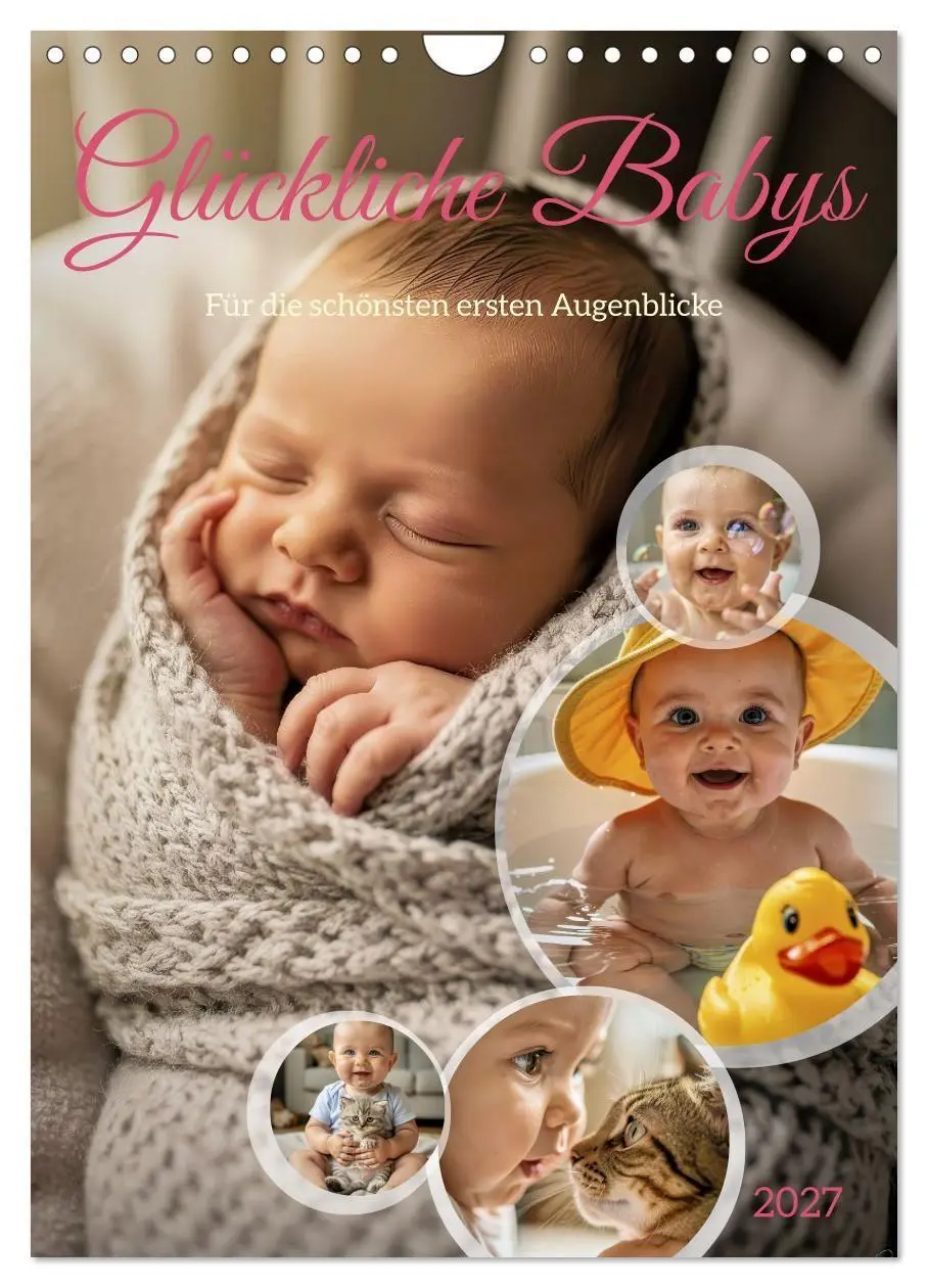 Cover: 9783516772166 | Glückliche Babys (Wandkalender 2027 DIN A4 hoch), CALVENDO...