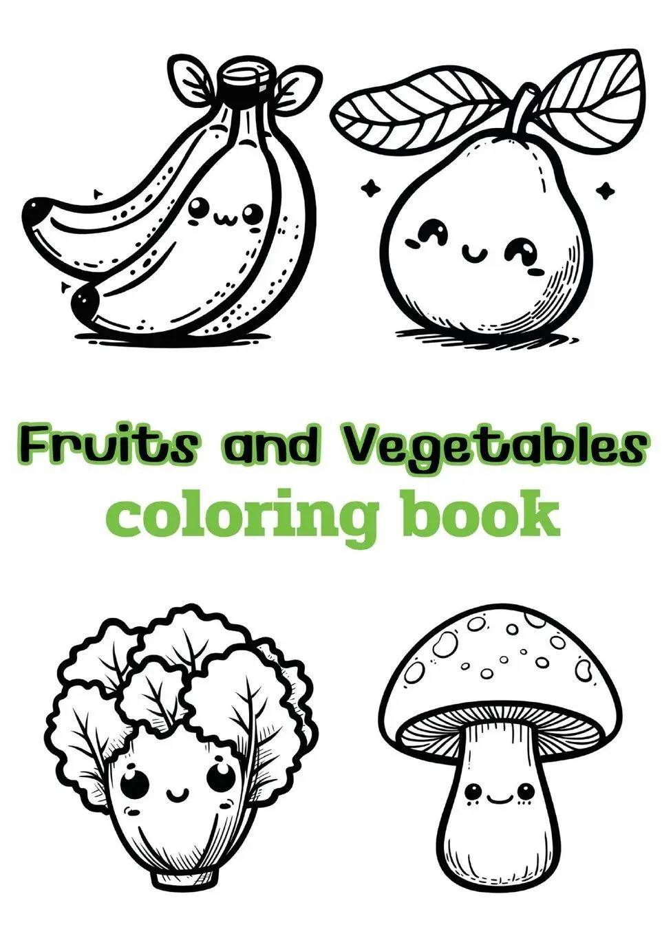 Cover: 9798869012166 | Fruits and Vegetables coloring book | Beccanica K. | Taschenbuch