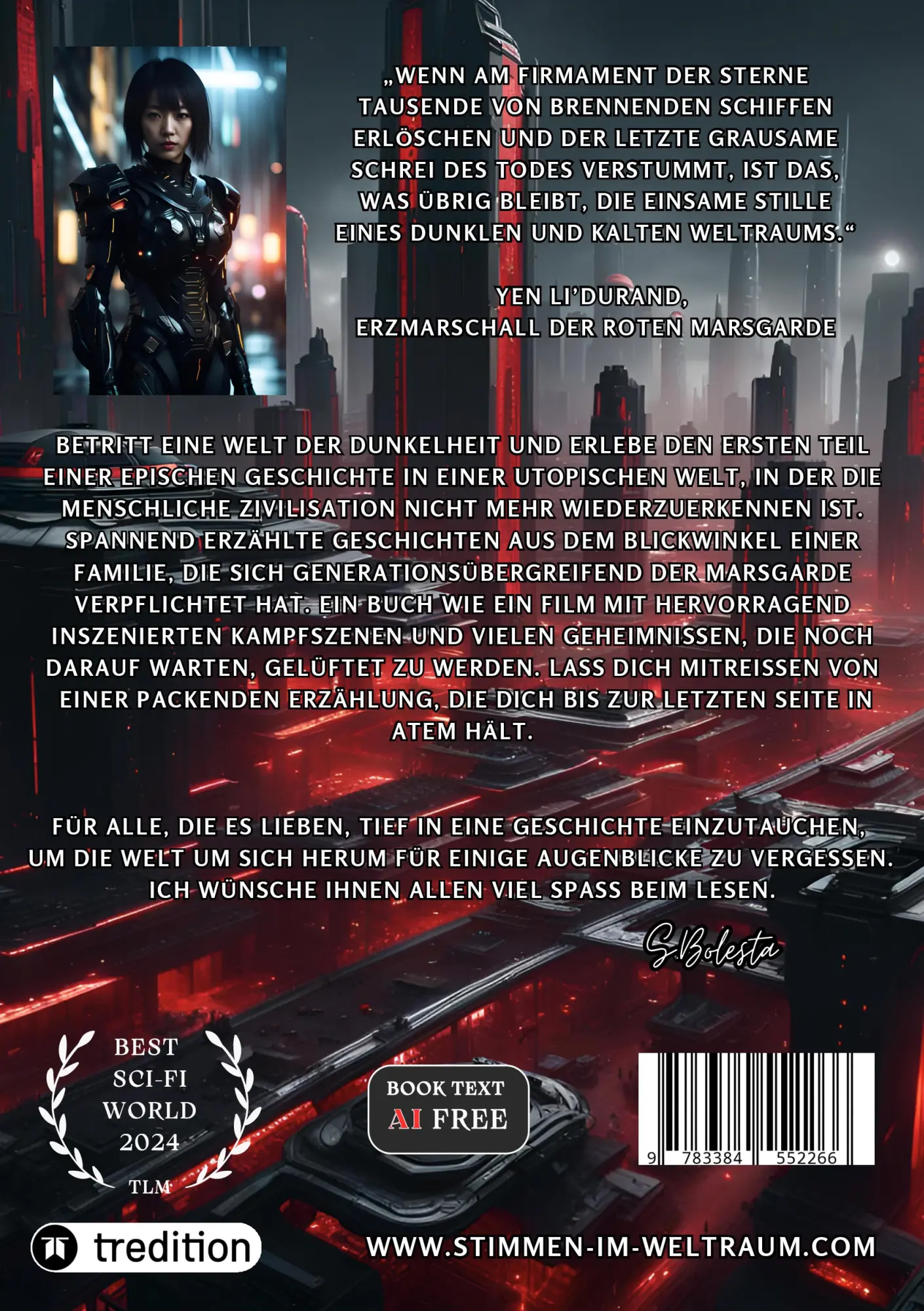 Rückseite: 9783384552266 | Stimmen im Weltraum - Eine epische Science-Fiction-Saga | Teil 1 Mars