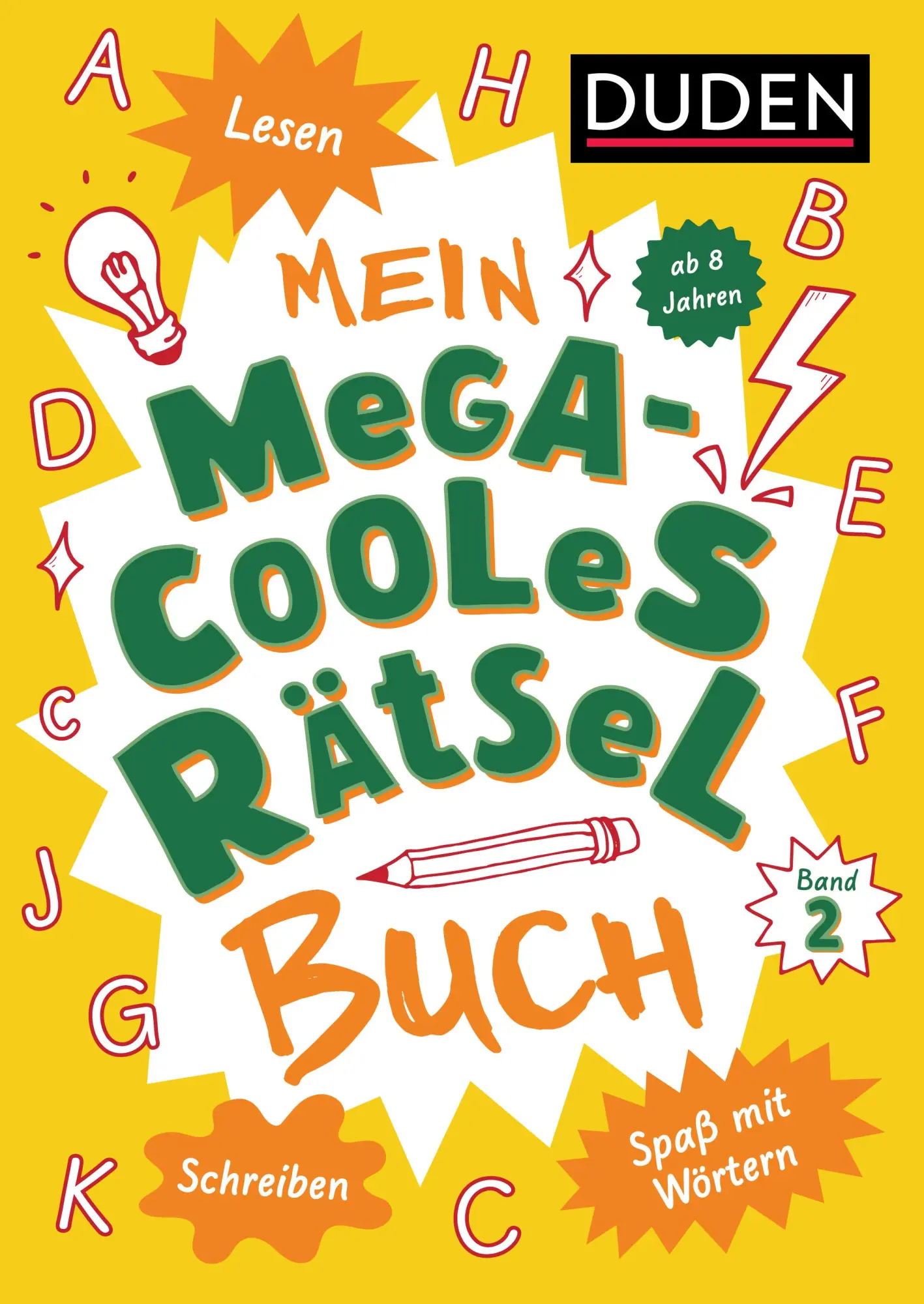Cover: 9783411722266 | Mein megacooles Rätselbuch - Lesen Schreiben Spaß mit Wörtern - ab...
