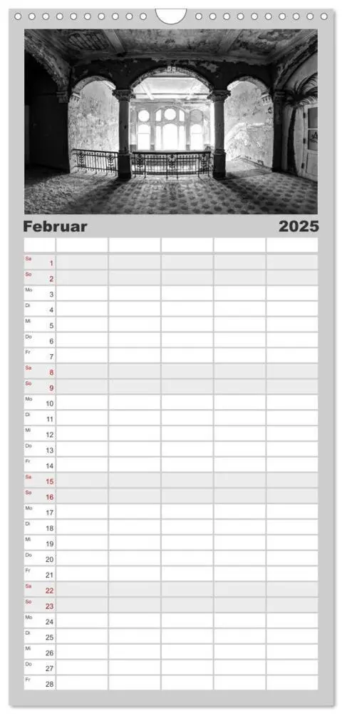 Bild: 9783457122266 | Familienplaner 2025 - Lost Beauty mit 5 Spalten (Wandkalender, 21 x...