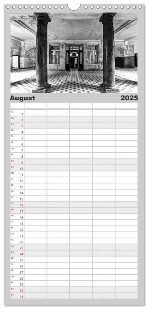 Bild: 9783457122266 | Familienplaner 2025 - Lost Beauty mit 5 Spalten (Wandkalender, 21 x...
