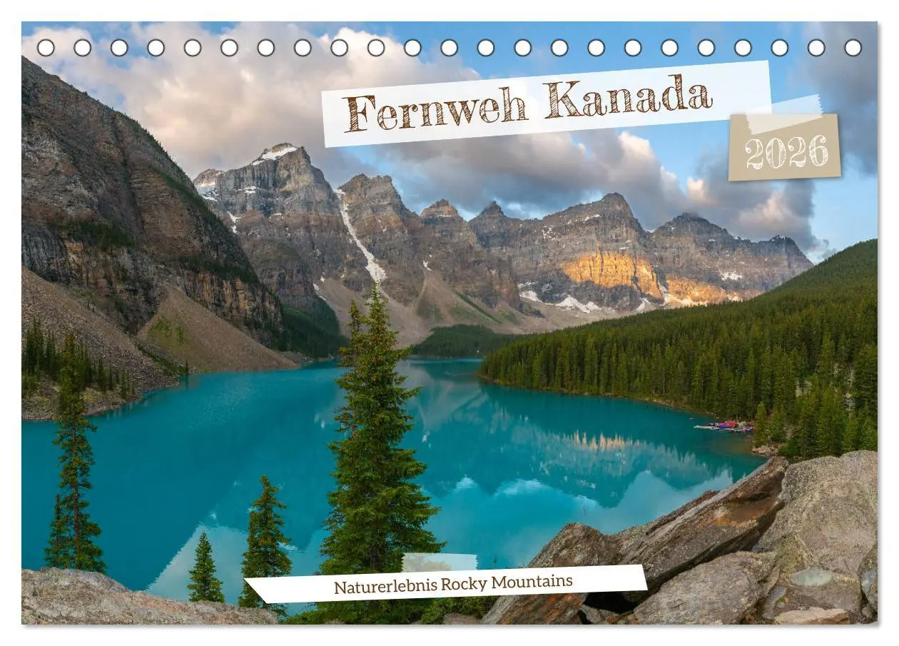 Cover: 9783457672266 | Fernweh Kanada - Naturerlebnis Rocky Mountains (Tischkalender 2026...
